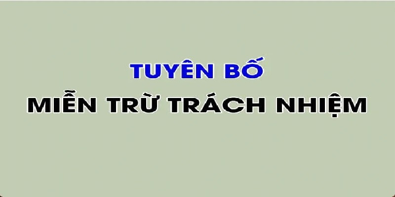 Miễn trừ trách nhiệm tại web thể thao